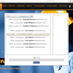 Самописный чат — example of a freelancer's portfolio in the category Website development